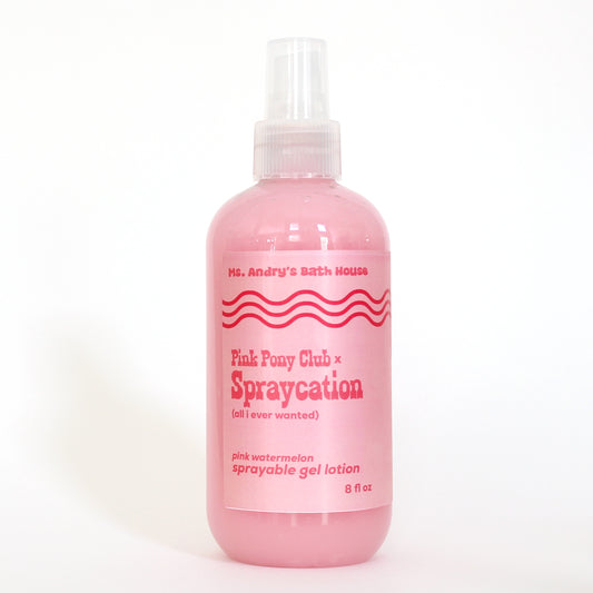 Spraycation Sprayable Gel Lotion x Pink Pony Club