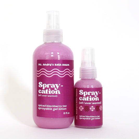 Spraycation Sprayable Gel Lotion - Spiced Blackberry Tea