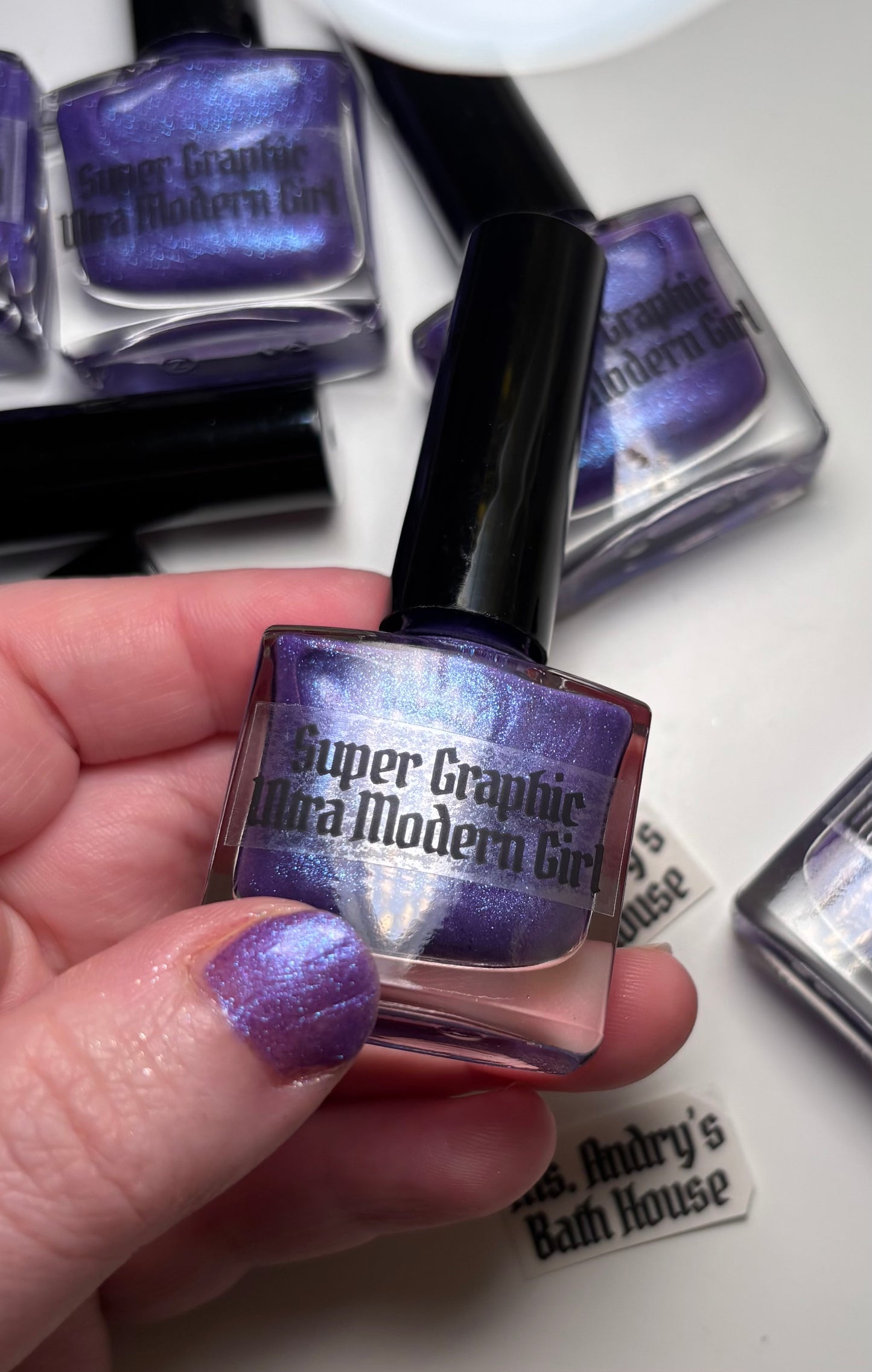 Super Graphic Ultra Modern Girl Nail Polish
