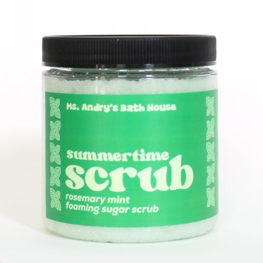 Rosemary Mint Summertime Foaming Body Scrub