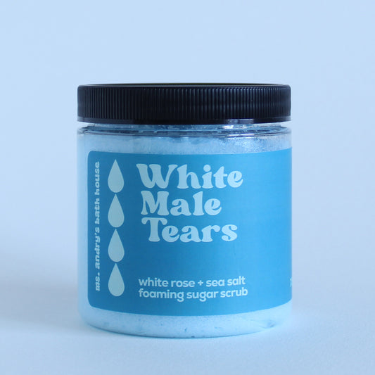 White Male Tears Foaming Body Scrub